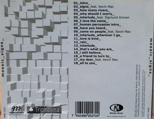 Mosaic (10) Featuring Kevin Max : Signs (CD, Album)