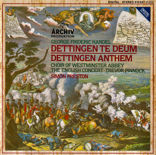 Georg Friedrich Händel - The Choir Of Westminster Abbey, The English Concert, Trevor Pinnock, Simon Preston : Dettingen Te Deum - Dettingen Anthem (CD, Album)