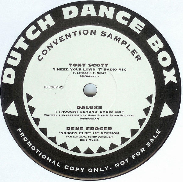 Various : Convention Sampler (Dance Update / Dutch Dance Box) (12", Promo, Smplr)
