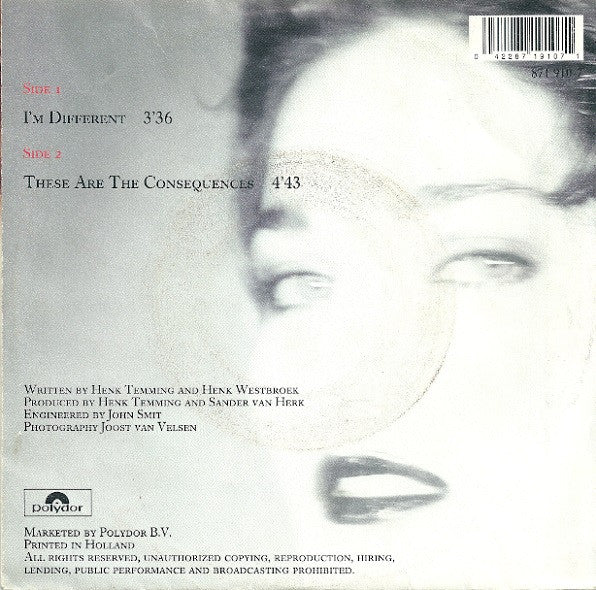 The Consequences : I'm Different (7", Single)