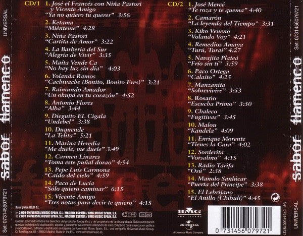 Various : Sabor Flamenco (30 Temas Con Sabor Flamenco) (2xCD, Comp)