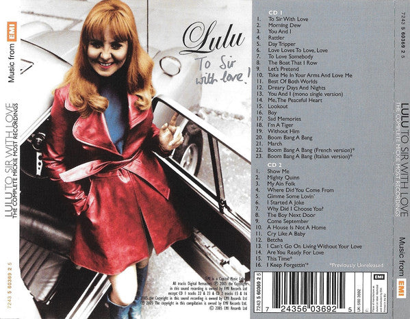 Lulu : To Sir With Love! The Complete Mickie Most Recordings (2xCD, Comp, Mono, RM)