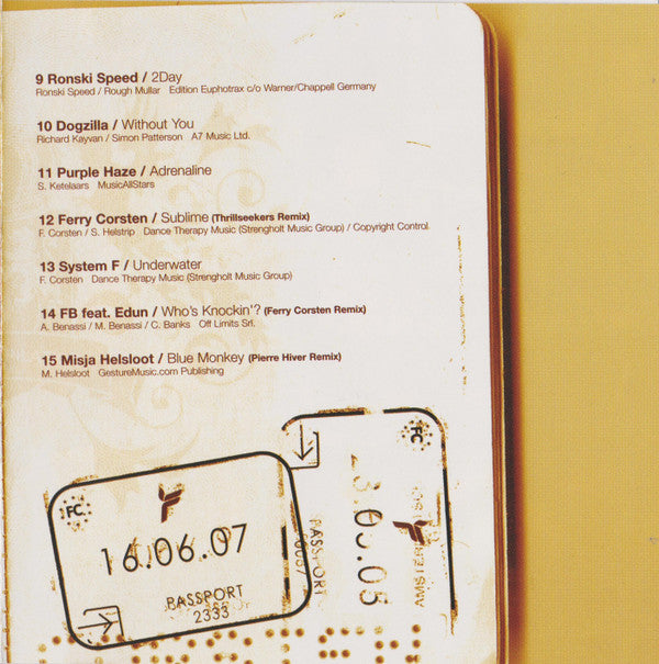 Ferry Corsten : Passport: Kingdom Of The Netherlands (CD, Mixed)