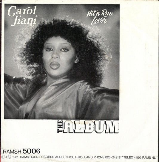 Carol Jiani : Hit 'N Run Lover (7", Single)