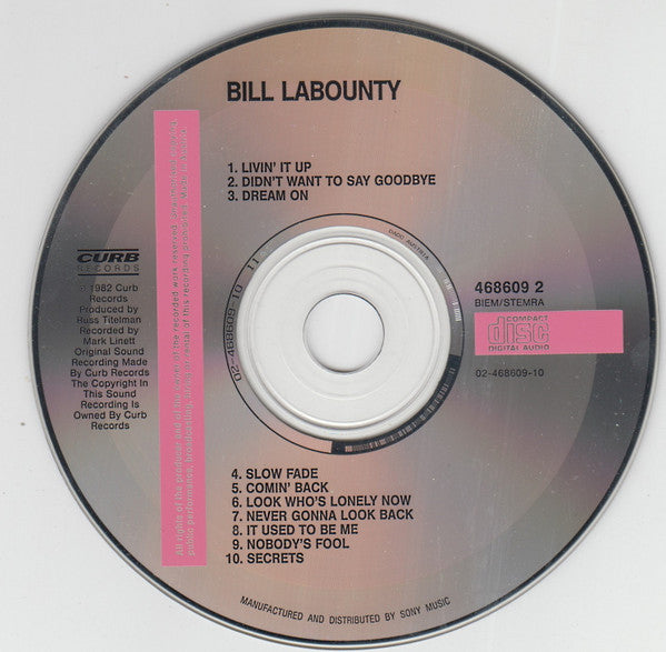 Bill LaBounty : Bill LaBounty (CD, Album, RE)