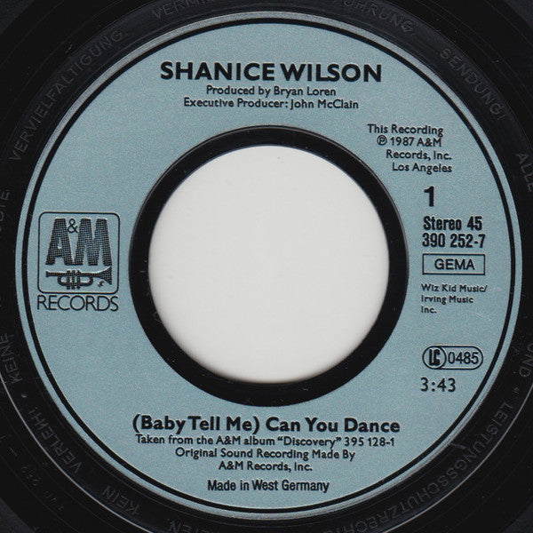 Shanice Wilson : (Baby Tell Me) Can You Dance (7", Single)