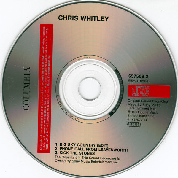 Chris Whitley : Big Sky Country (CD, Maxi)