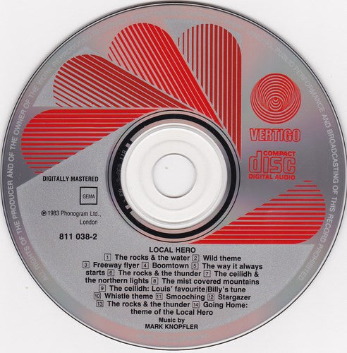 Mark Knopfler : Local Hero (CD, Album, RE)