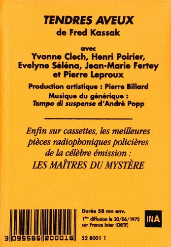 Fred Kassak : Tendres Aveux  (Cass)