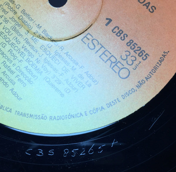 Julio Iglesias : Minhas Canções Preferidas (LP, Album)