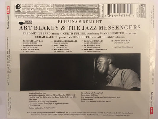 Art Blakey & The Jazz Messengers : Buhaina's Delight (CD, Album, Copy Prot., RE, RM)