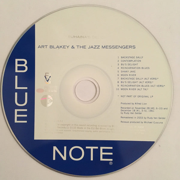 Art Blakey & The Jazz Messengers : Buhaina's Delight (CD, Album, Copy Prot., RE, RM)