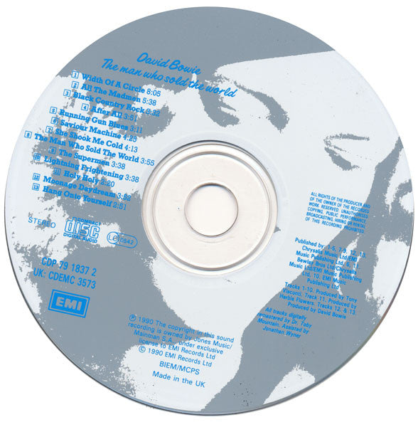 David Bowie : The Man Who Sold The World (CD, Album, RE, RM, RP)