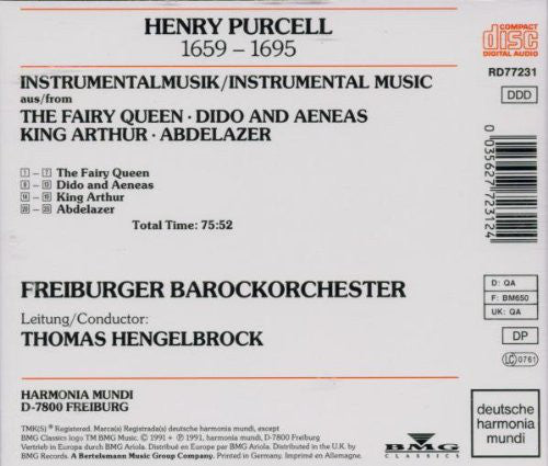 Henry Purcell - Thomas Hengelbrock, Freiburger Barockorchester : Instrumental Music - The Fairy Queen - Dido And Aeneas - King Arthur - Abdelazer (CD)
