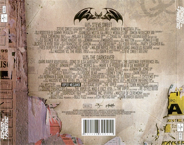 The Dark Raver & Steve Sweet : Schizophrenic (2xCD, Mixed)