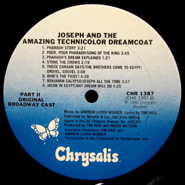 Andrew Lloyd Webber And Tim Rice : Joseph And The Amazing Technicolor Dreamcoat (LP, Album)