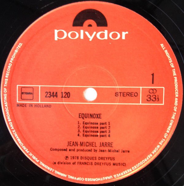 Jean-Michel Jarre : Equinoxe (LP, Album)