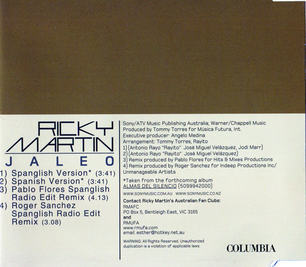 Ricky Martin : Jaleo (CD, Maxi)