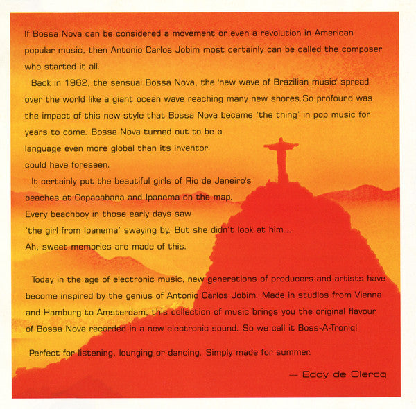 Eddy De Clercq : Boss-A-Troniq (A Collection of Contemporary Bossa Nova) (CD, Comp)