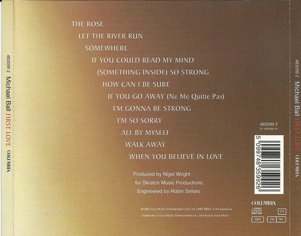 Michael Ball : First Love (CD, Album)