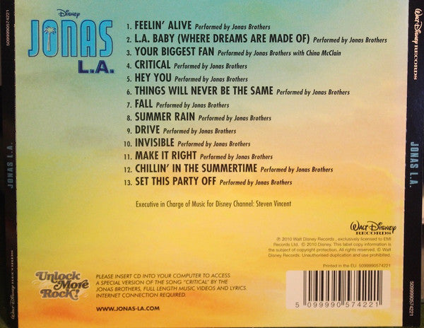 Jonas Brothers : Jonas L.A. (CD, Album, Comp, Enh)