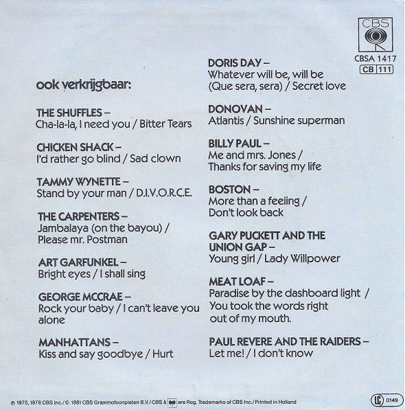 Chicago (2) : If You Leave Me Now / Make Me Smile (7", Single, RE)