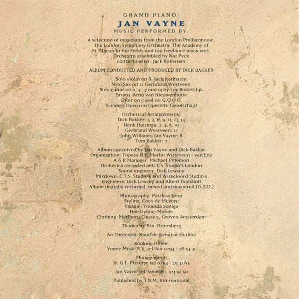 Jan Vayne : Classics & Pop Volume 1 (CD, Album)