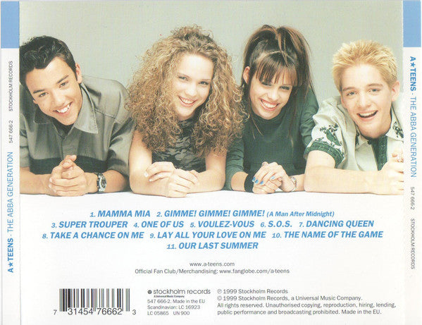 A*Teens : The ABBA Generation (CD, Album)