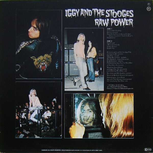 The Stooges : Raw Power (LP, Album, RE)