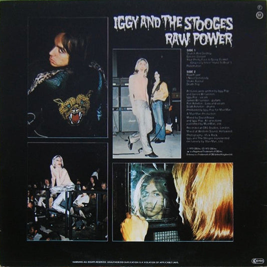 The Stooges : Raw Power (LP, Album, RE)