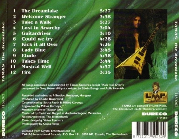 Szekeres Tamás : The Dreamlake (CD, Album)
