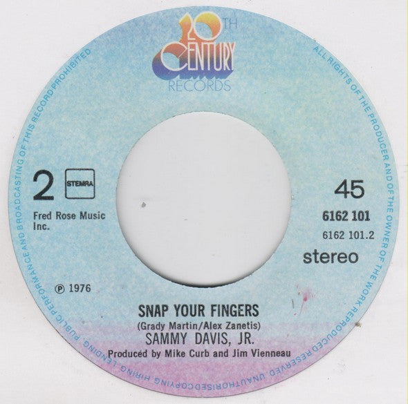 Sammy Davis Jr. : You Can Count On Me (Theme From Hawaii 5-0) (7", Single)