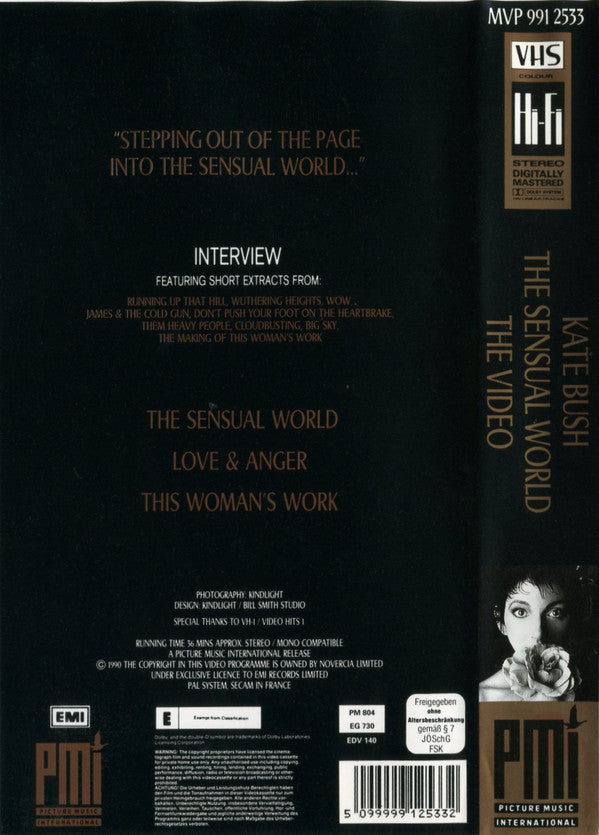 Kate Bush : The Sensual World - The Video (VHS, PAL)
