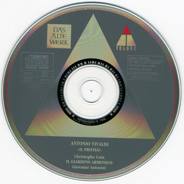 Antonio Vivaldi - Christophe Coin, Il Giardino Armonico : "Il Proteo" - Double And Triple Concertos (CD)