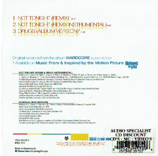 Lil' Kim : Not Tonight (CD, Single, Car)