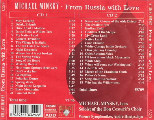 Michael Minsky : From Russia With Love (Songs Of A Don Cossack) (2xCD, Comp)