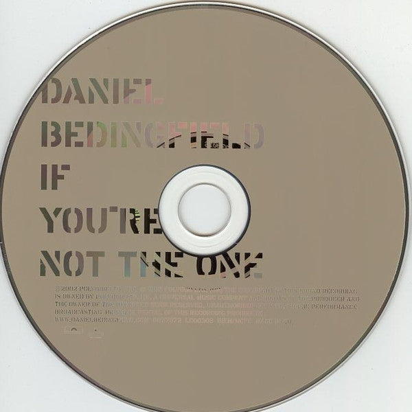 Daniel Bedingfield : If You're Not The One (CD, Single)