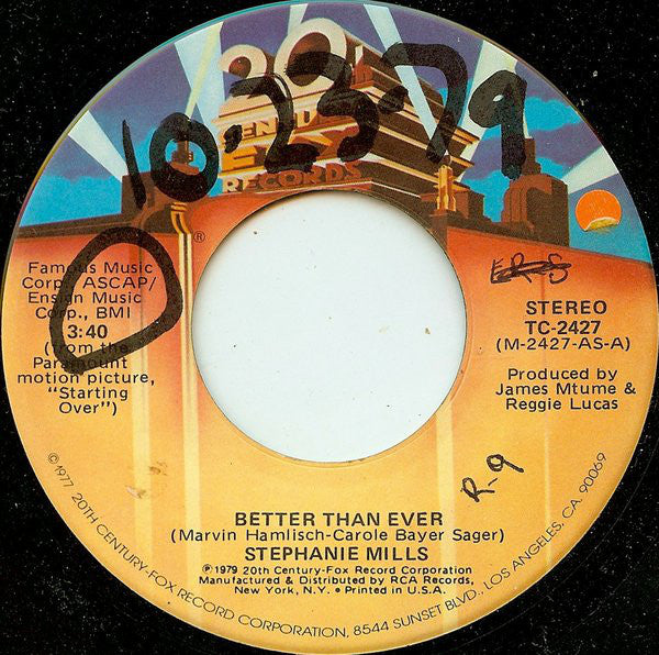 Stephanie Mills : Better Than Ever (7", Single)