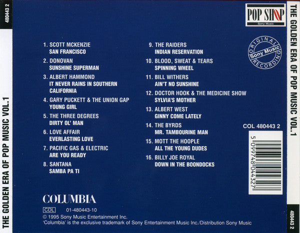 Various : The Golden Era Of Pop Music (Volume 1) (CD, Comp, RE)
