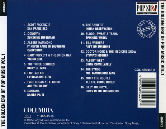 Various : The Golden Era Of Pop Music (Volume 1) (CD, Comp, RE)