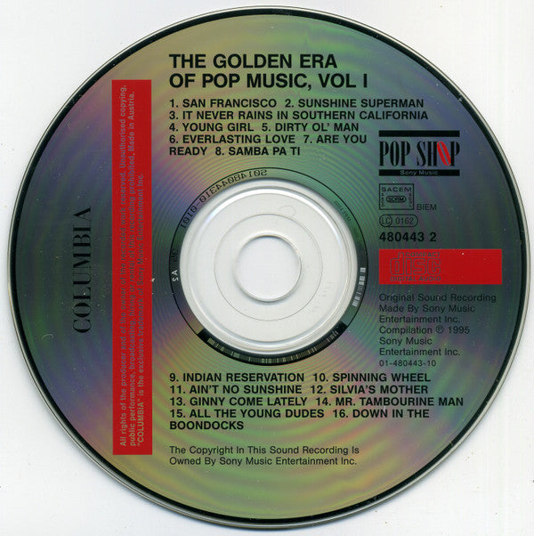 Various : The Golden Era Of Pop Music (Volume 1) (CD, Comp, RE)