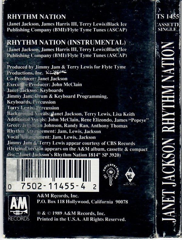 Janet Jackson : Rhythm Nation (Cass, Single)