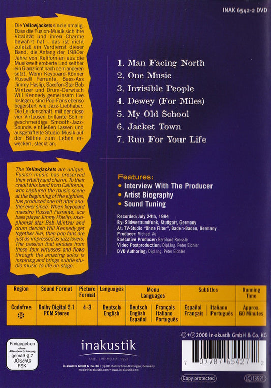 Yellowjackets : In Concert (DVD, Copy Prot.)