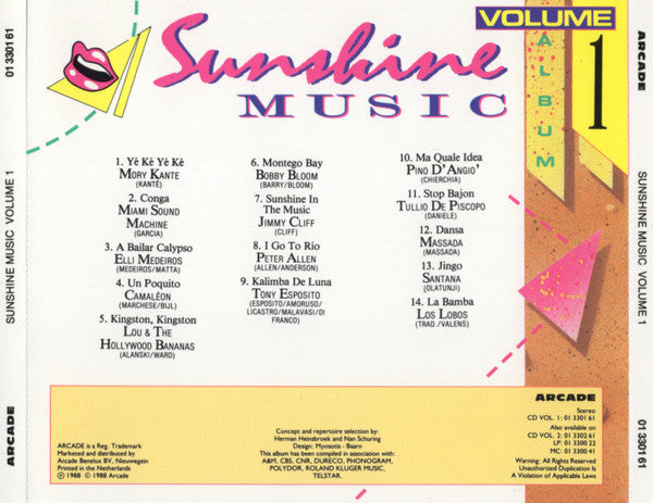 Various : Sunshine Music Volume 1 (CD, Comp)