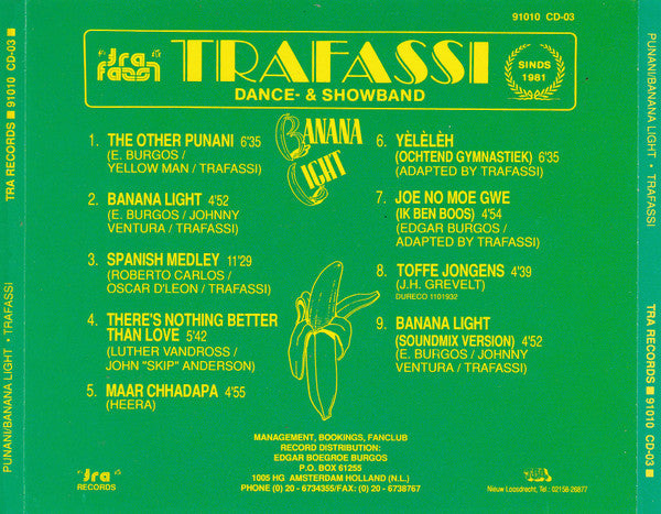Trafassi : Punani / Banana Light (CD, Album)