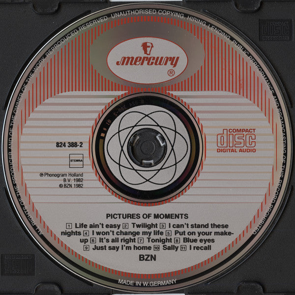BZN : Pictures Of Moments (CD, Album, RE)