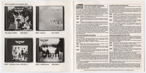 BZN : Pictures Of Moments (CD, Album, RE)