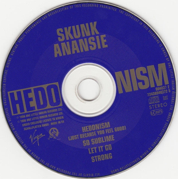 Skunk Anansie : Hedonism (Just Because You Feel Good) (CD, Maxi)