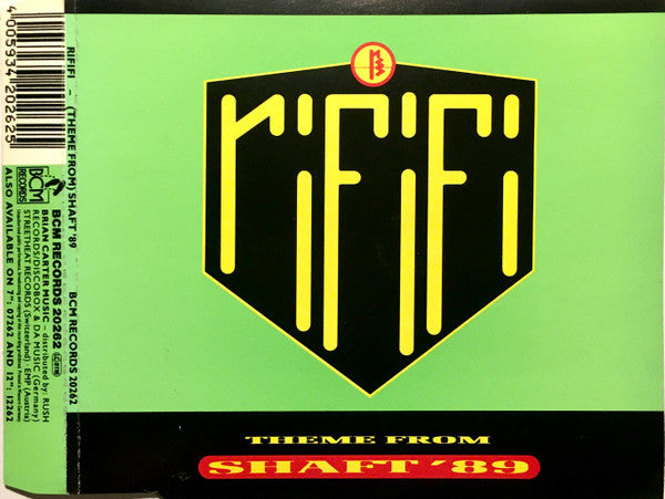 Rififi : (Theme From) Shaft '89 (CD, Maxi)
