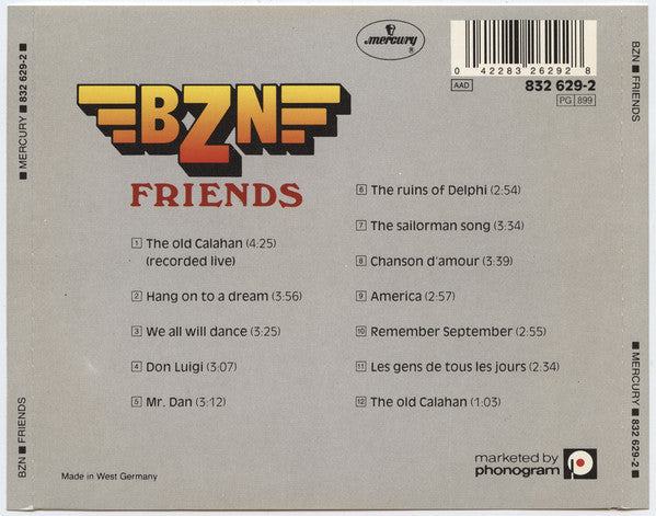 BZN : Friends (CD, Album, RE)